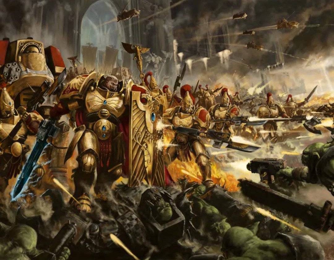 40k故事｜帝皇禁军: 撕碎黑暗的金色巨人，帝皇宫殿的守护者