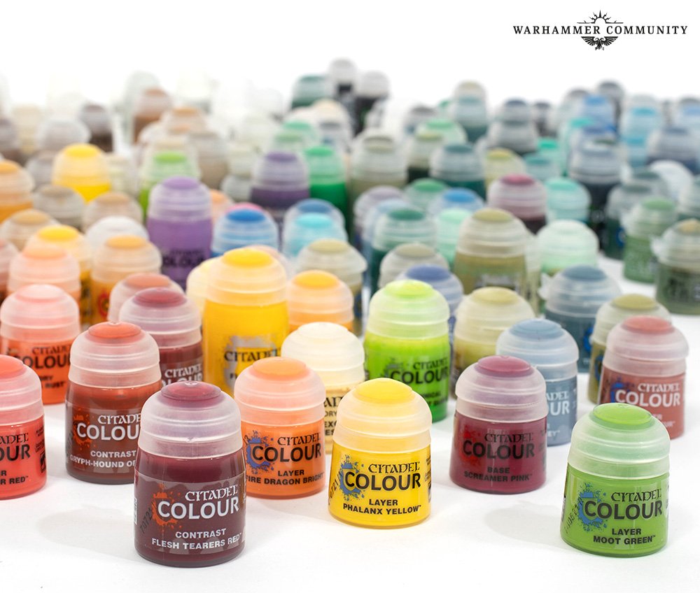 Citadel颜料系列本周六开启预售——300多种丰富选择，你值得拥有！