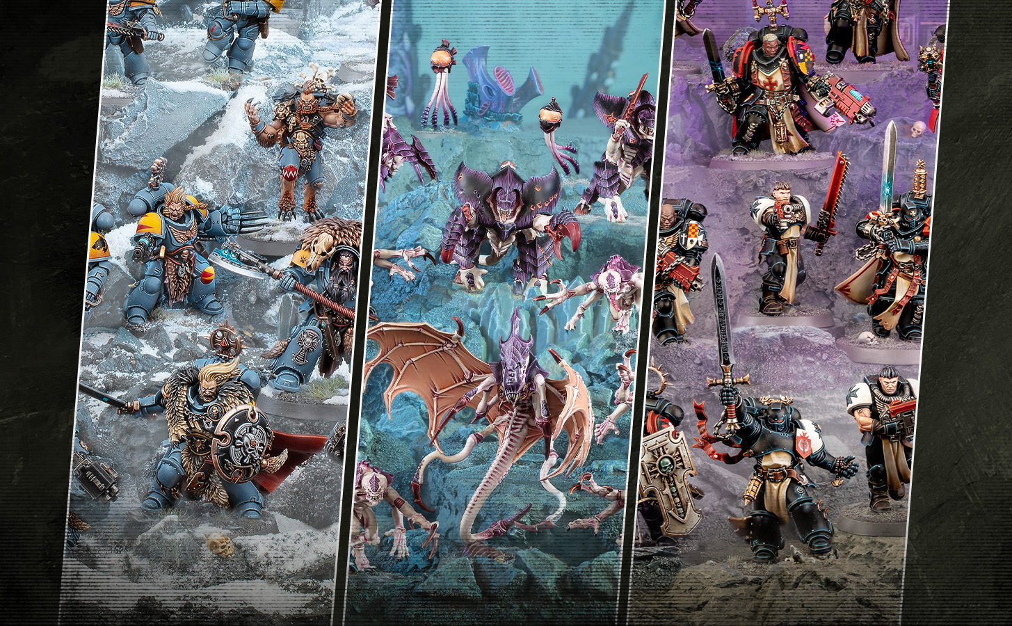 战锤40K | 泰伦虫族、黑色圣堂以及太空野狼的全新战斗巡逻队即将到来！