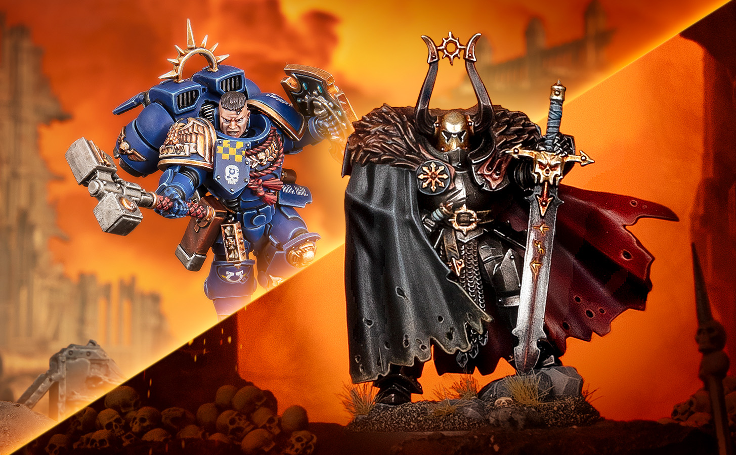 战锤 | 战锤日迎来了一位全新的纪念版混沌勇士以及一位星际战士连长