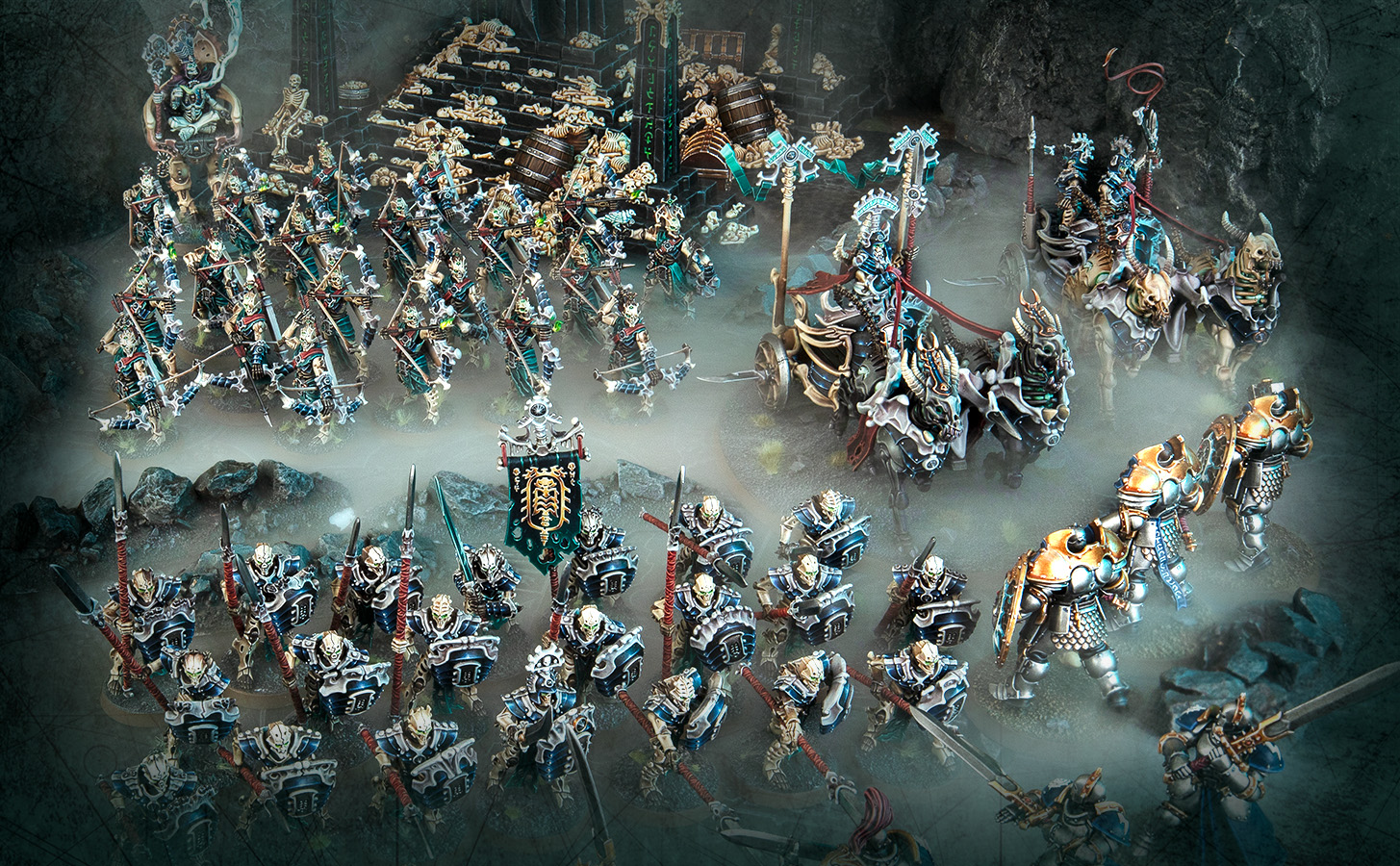 战锤西格玛时代 | 驾驭战车，统领骨弓射手，以及指挥诡秘刺客——全新殓骨军团单位震撼登场！